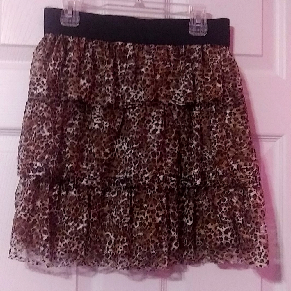 Leopard Print Skirt
